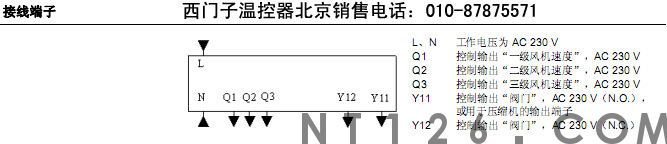 西门子温控器RDF310.2/MM 两管制中央空调温控器 液晶面板(图3)